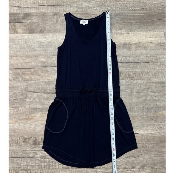 Feel the Piece Terre Jacobs XS/S Mini Casual Athleisure Dress Knit Pockets Blue - Picture 7 of 7